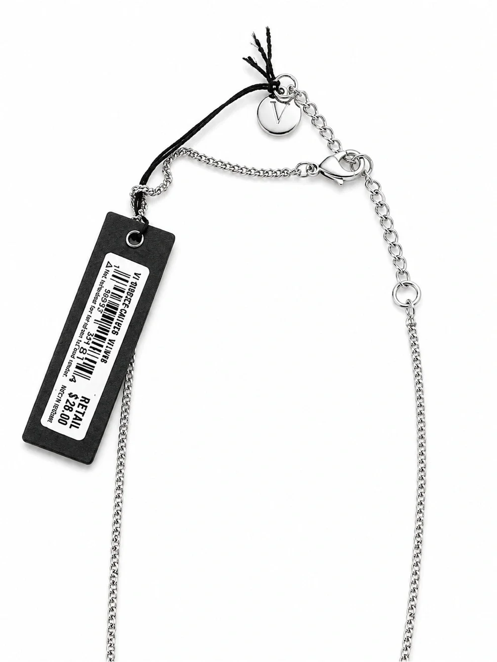 Vince Camuto Silver Marquise Drop Lariat Necklace - NWT